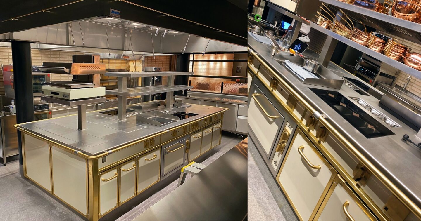 Perfecta Storkök Brasserie Astoria Marrone exklusiv custom spis