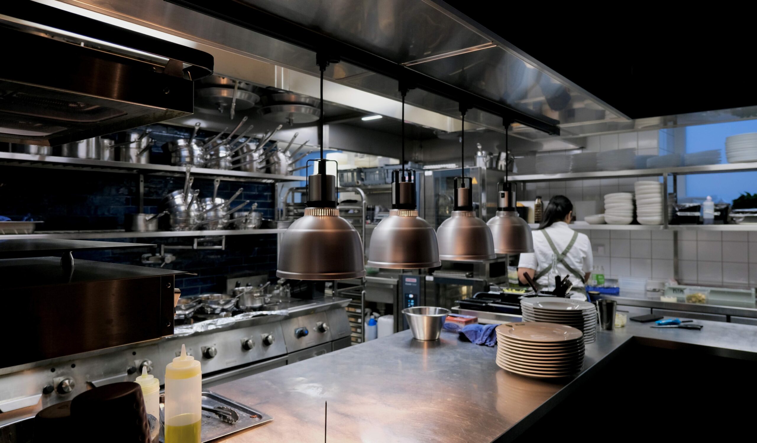 Kökslucka rostfri resaturangkök