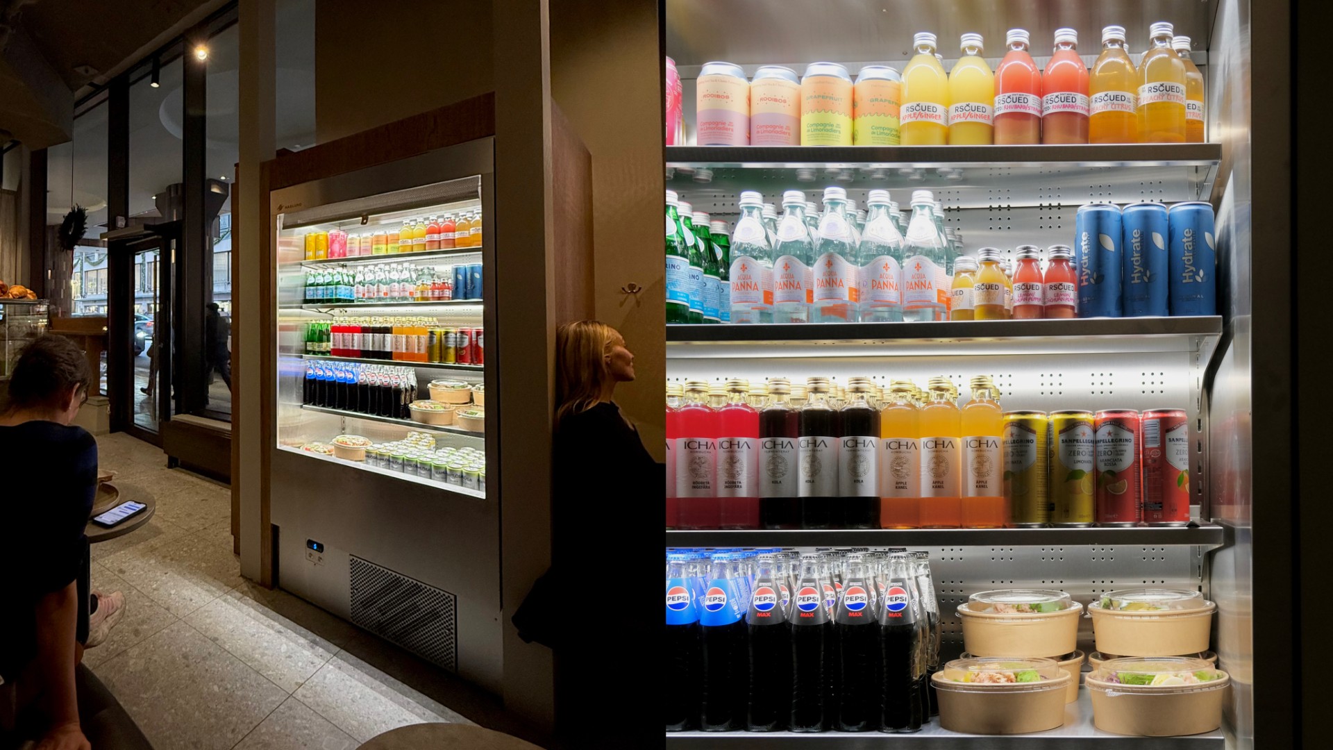 Café Vólta Regeringsgatan Väggkyl Haglund industri