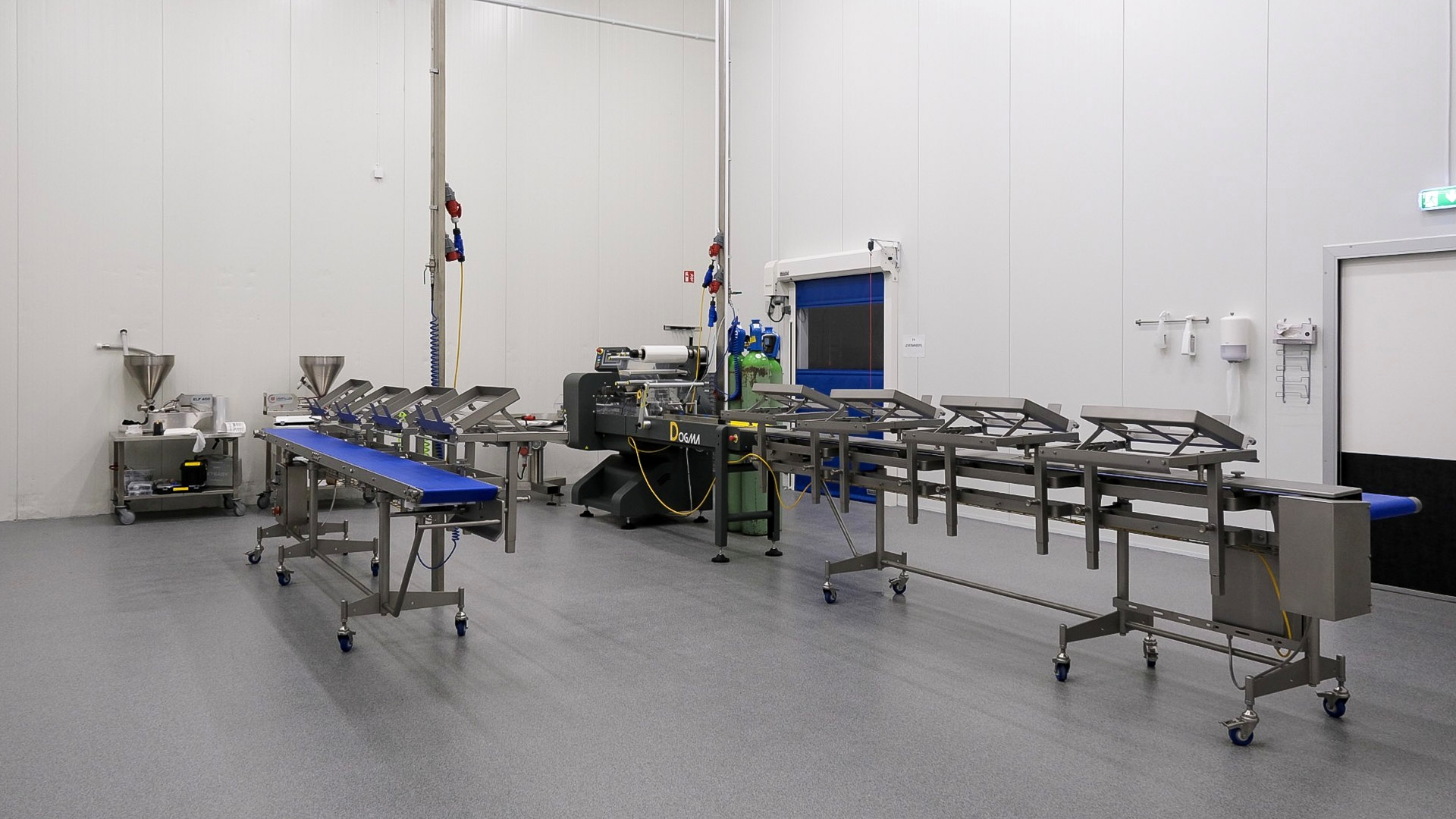 Produktionskök kylrum förpackningsmaskin