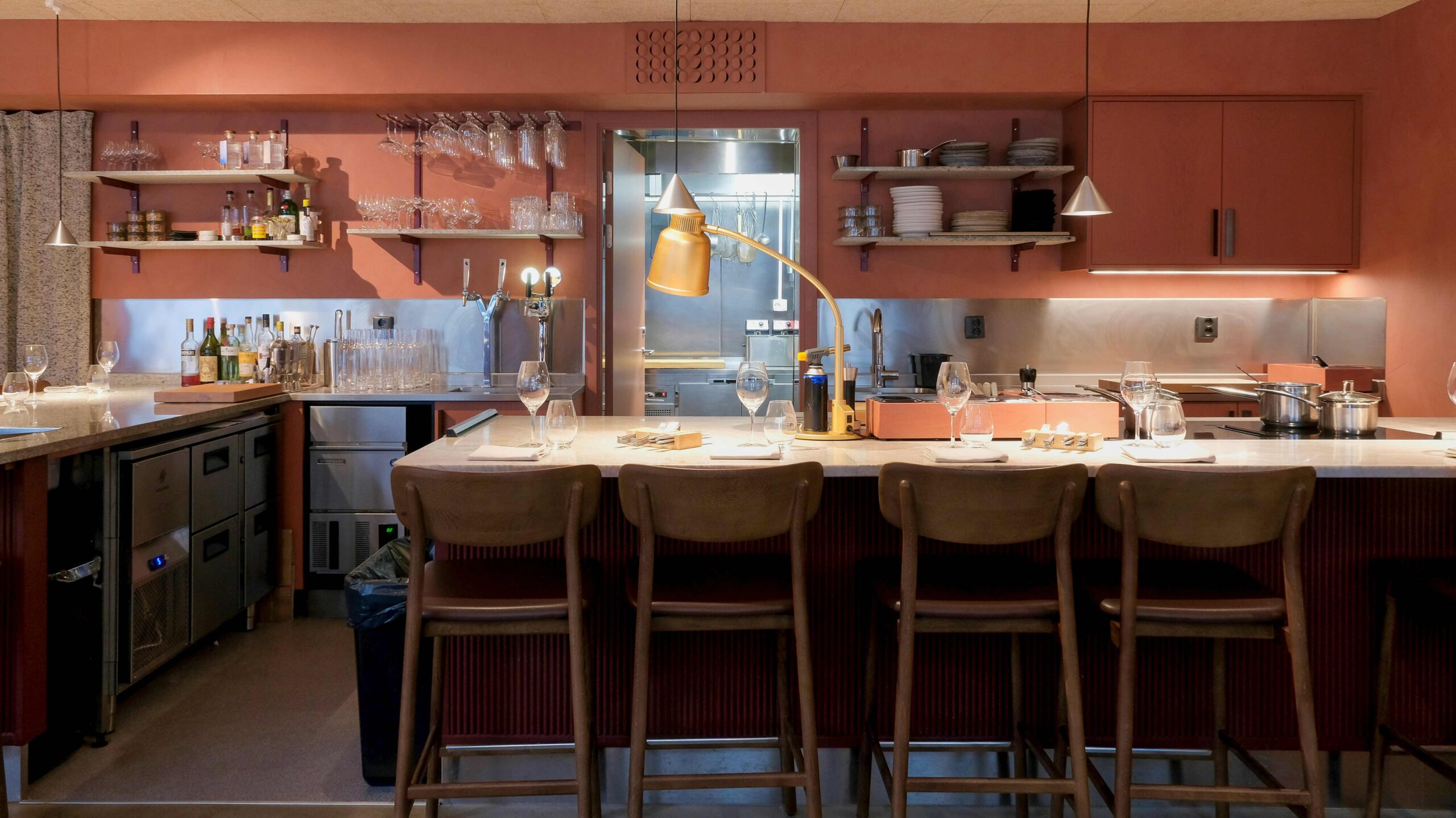 Öppet restaurangkök