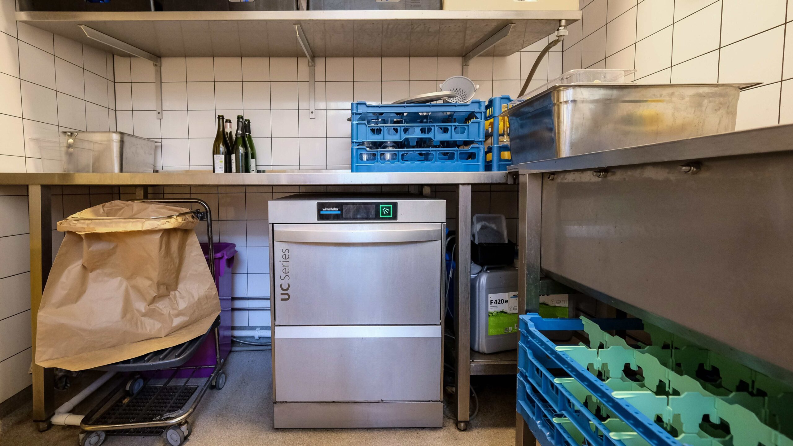 Glasdiskmaskin med omvänd osmos