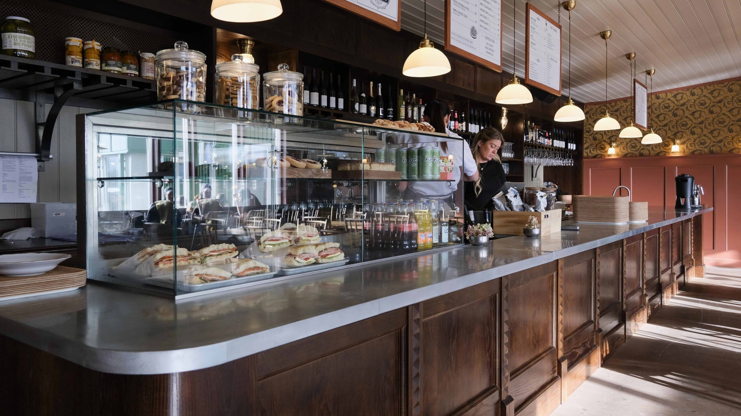 Cafédisk lackad kylbänk