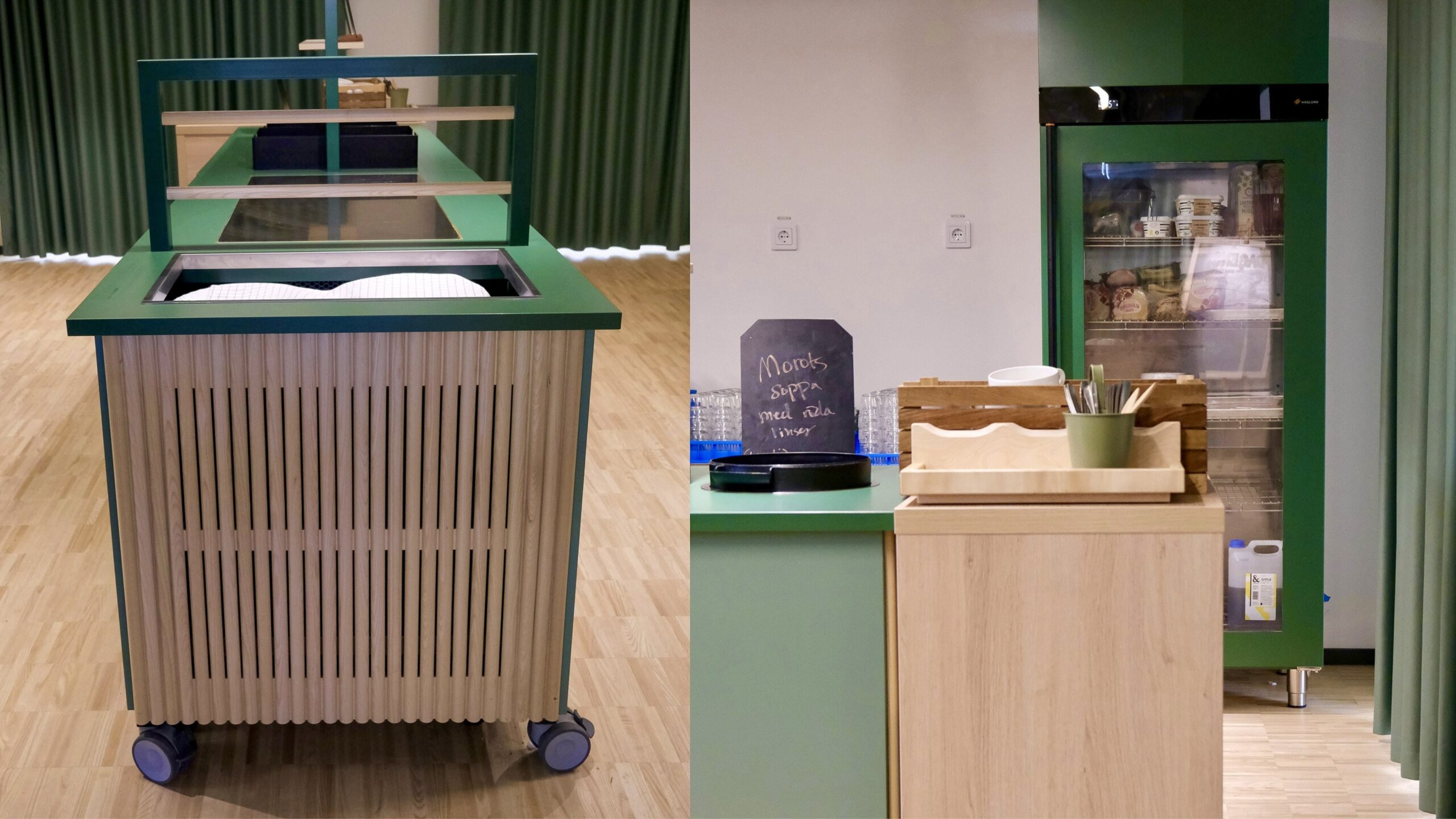 Malmö Kreativa Gymnasium buffémöbler
